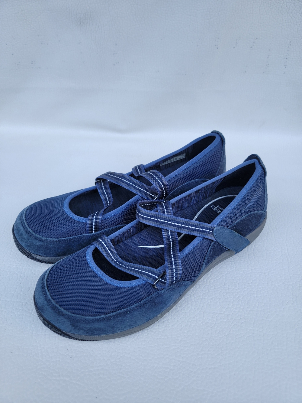 Dansko Navy Blue Crisscross Mary Jane Flats